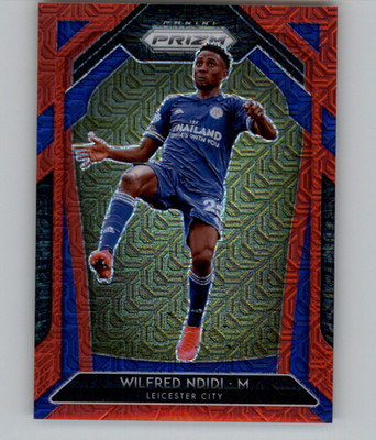 Wilfred Ndidi - 2020-21 Panini Prizm Premier League - Red Mojo Prizm /135