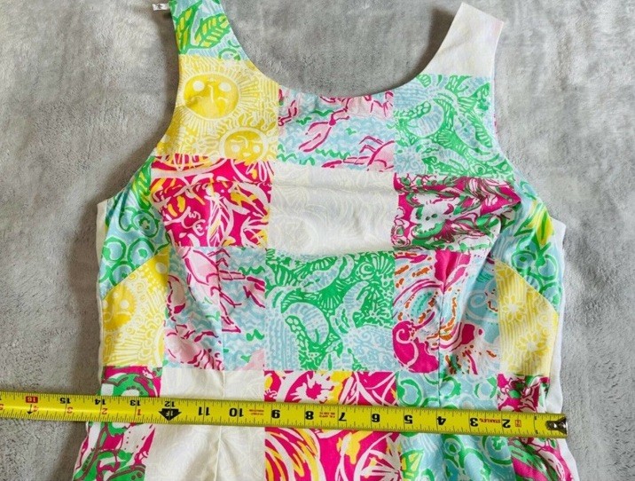 Lilly Pulitzer Multi State Patch Patchwork Delia … - image 8