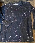 M2 NWT ABERCROMBIE Boys 5/6 Embroidered logo Splatter paint Long Sleeve Shirt — photo 4