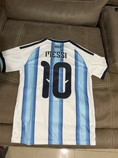 adidas Argentina Lionel Messi #10 Soccer Jersey Blue White, Men's Size M