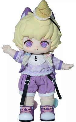 WAN LE XUN CHAO HANI Sweet Afternoon Tea Blueberry Sweetheart Doll Bonus Card