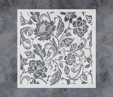 GSS Designs Flowers Botanical Stencils 16x16Inch Reusable Flower Stencils for