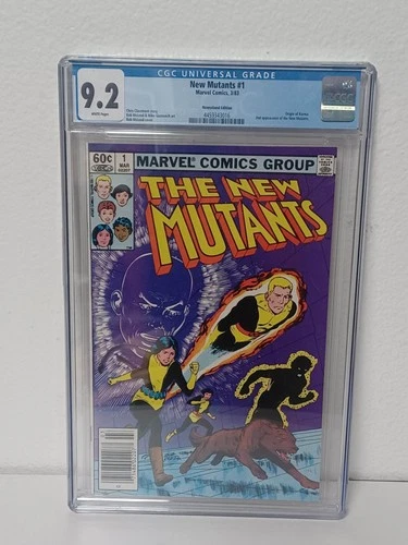 NEW MUTANTS #1 Newsstand (Marvel Comics, 1983) CGC Graded 9.2 ~ White Pages