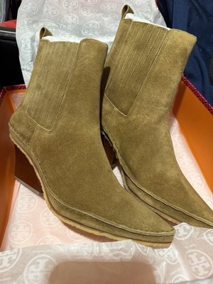 Tory Burch Lila Heeled Ankle Boot Suede Size Us 8
