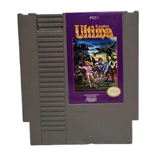 EXODUS ULTIMA Nintendo NES Video Game Cartridge - Authentic, Gold-Back, TESTED