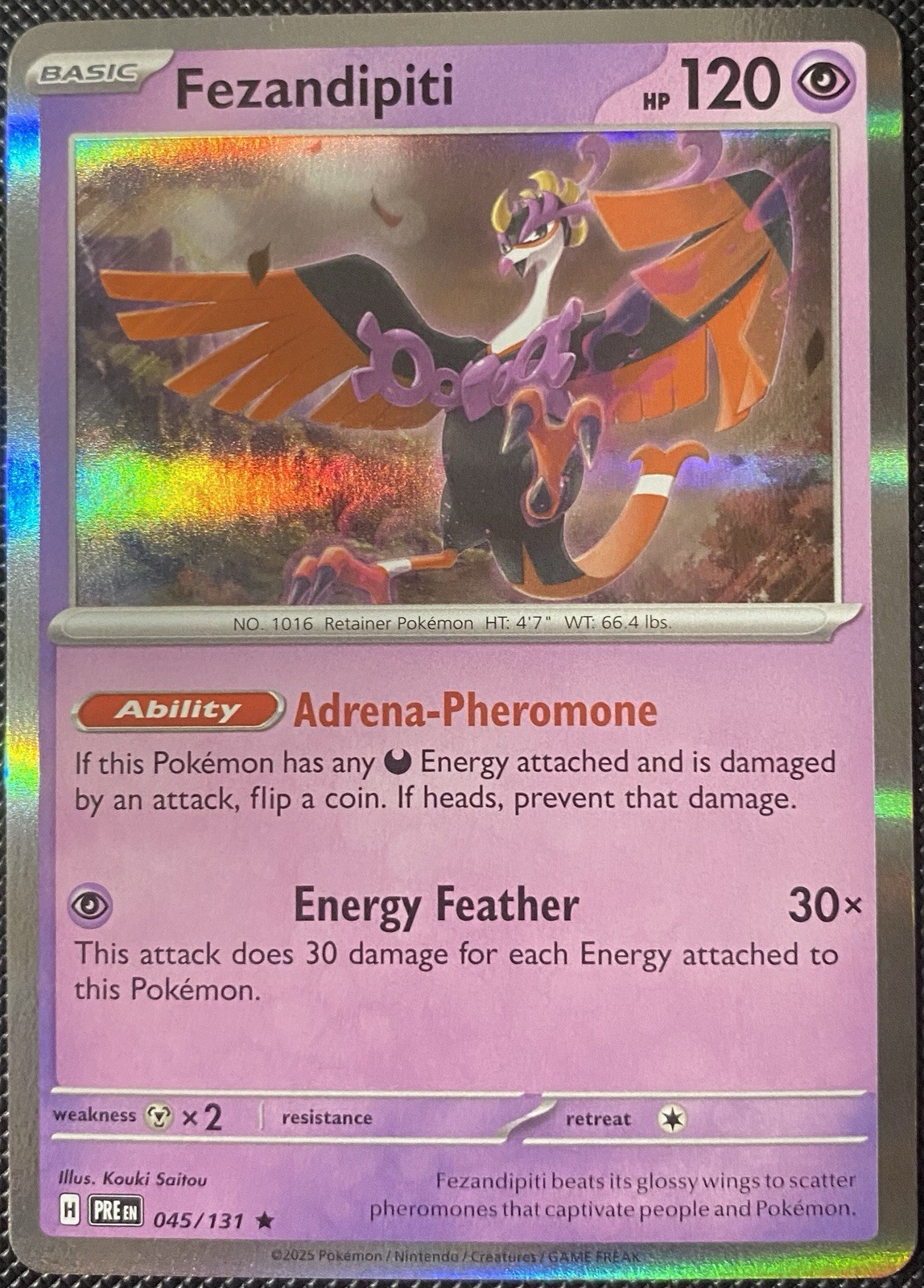 Fezandipiti 045/131 Sv: Prismatic Evolutions Holo - Pokémon Card