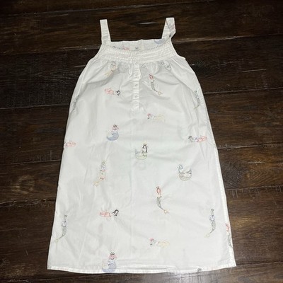 Printfresh Nightgown Sz XS Back to Bed Cotton Daughters of Triton Mermaids