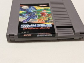 1985 Nintendo NES Game Cyber Stadium Series Base Wars w/ Manual & Sleeve Working