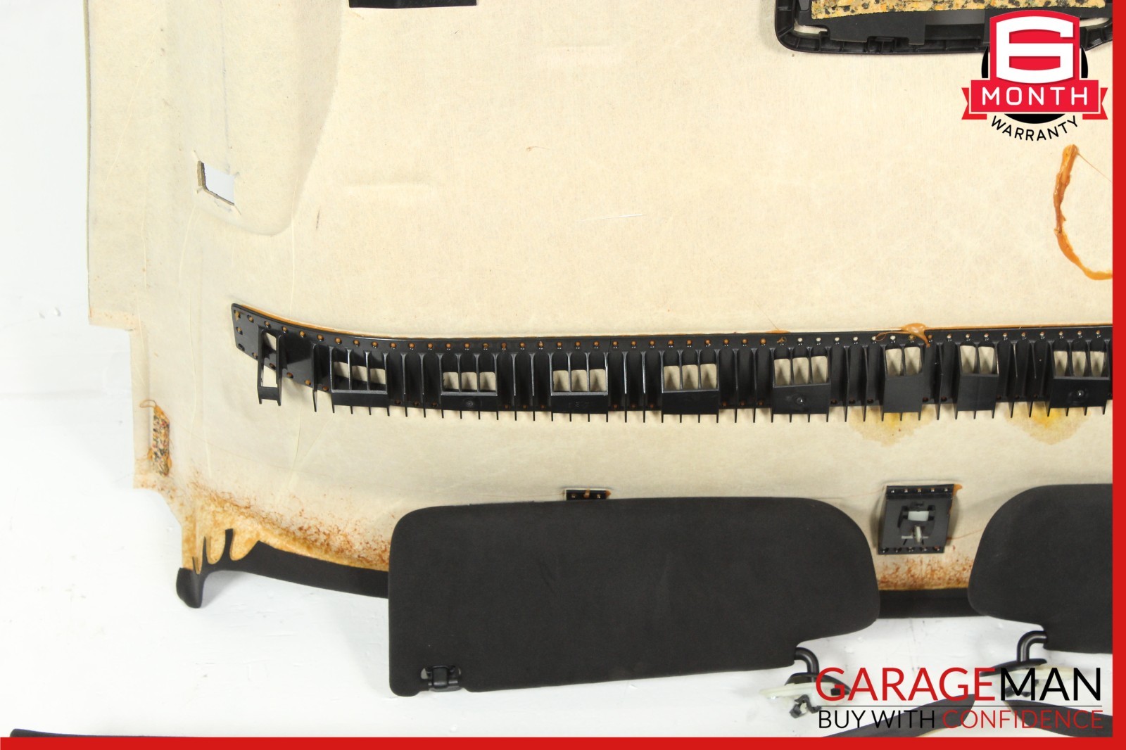 14-17 Maserati Ghibli Interior Roof Headliner Pillar Cover Set Trim Suede Assy