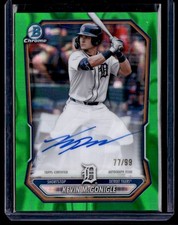 KEVIN MCGONIGLE 2026 BOWMAN CHROME PROSPECT GREEN LAVA REFRACTOR AUTO AUTO 77/99