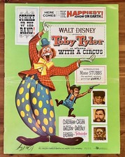 Disney TOBY TYLER, 10 Weeks with a Circus. Original PRESSBOOK.28 pg. uncut 1960