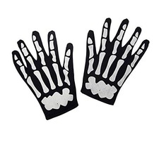 Viving Costumes 200374 Skeleton Glove for Kids, Multi Color, One Size