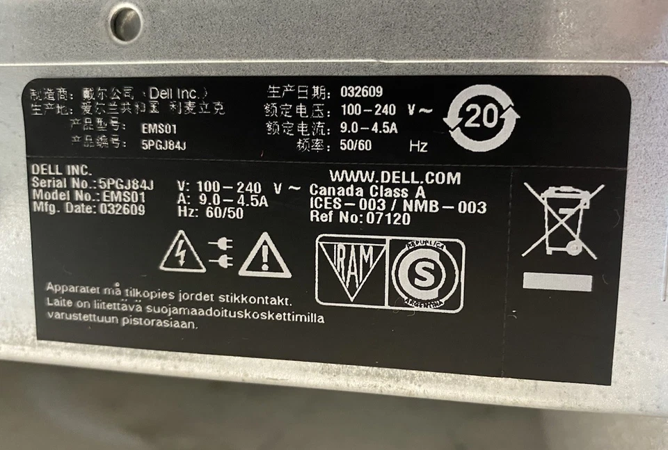 Server DELL PowerEdge 2950 Con 16 G RAM-2 Alimentatori -Doppio Processore Tested - Immagine 3 di 4