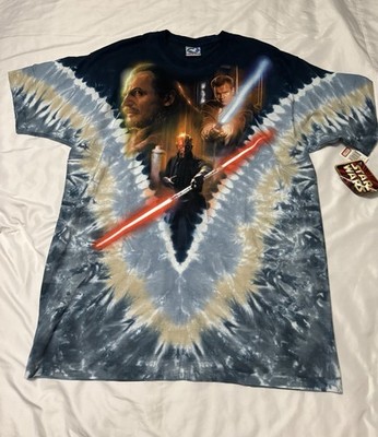 Liquid Blue Star Wars Tie-Dye Graphic Cotton Crew Neck Double-Sided T-Shirt XL