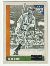 BABE RUTH 2022 DIAMOND KINGS #1 / BLUE PRESS PROOF / NEW YORK YANKEES / HOF