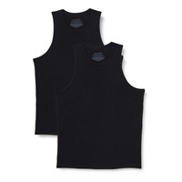Amazon Essentials Herren ÄRmelloses Unterhemd Modal 2Er-Pack Schwarz