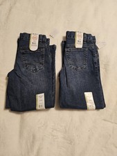 Wonder Nation Bundle of 2 Relaxed Stretch Denim Boys Jeans Size 6 Slim NWT