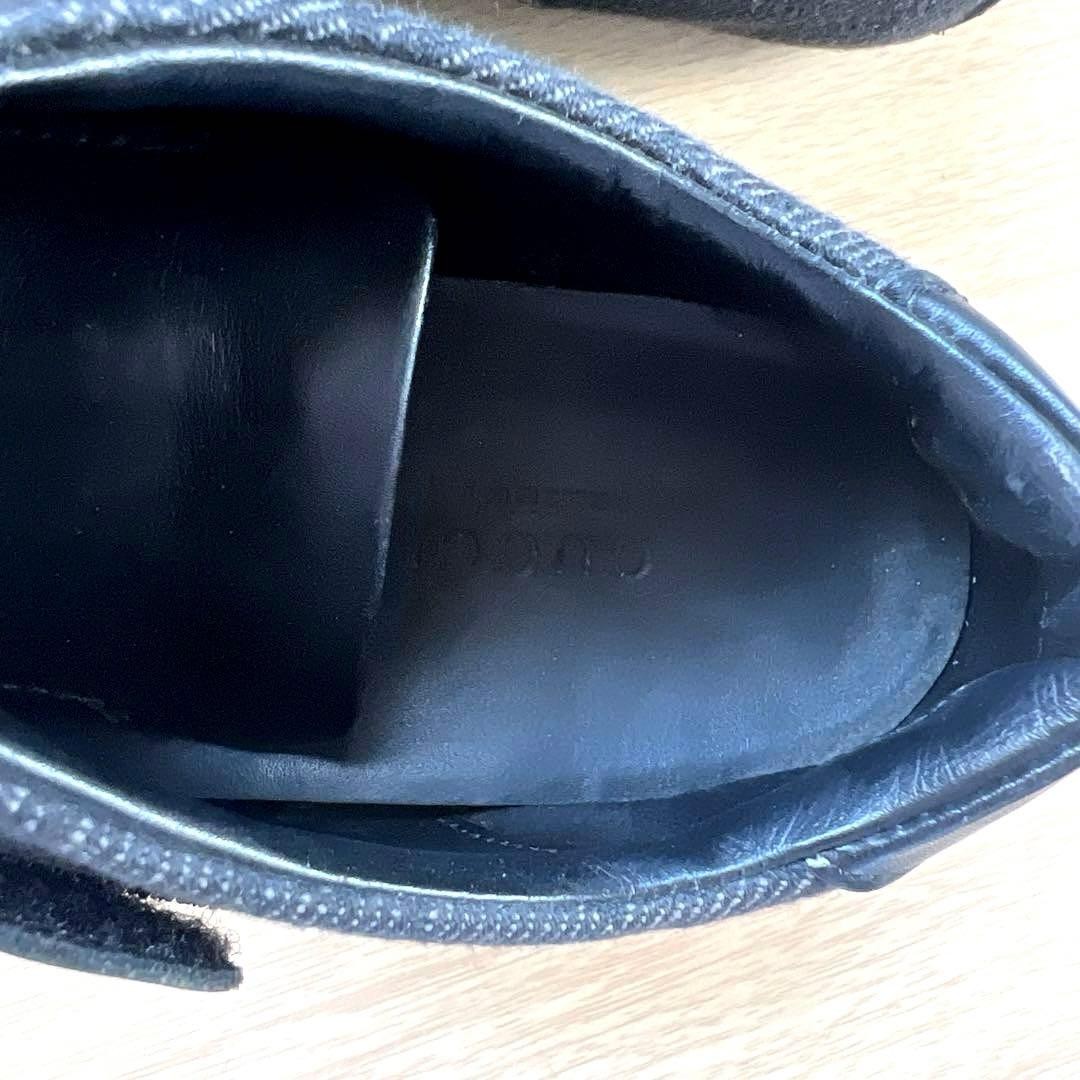 Auth Gucci Leather GG Low cut Sneakers Logo EU34.5 US4.5 UK1.5 Black Women thumbnail 16