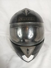 Shark RSI Dual Touch Hell Gram Motorradhelm schwarz mit Visier Größe XL UK