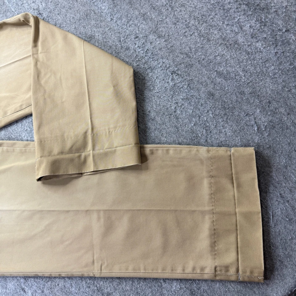Bill's Khakis Pants Men 36 x 34 Beige Khaki Classic Fit M2 Cuffed Flat Front - Image 2 of 4