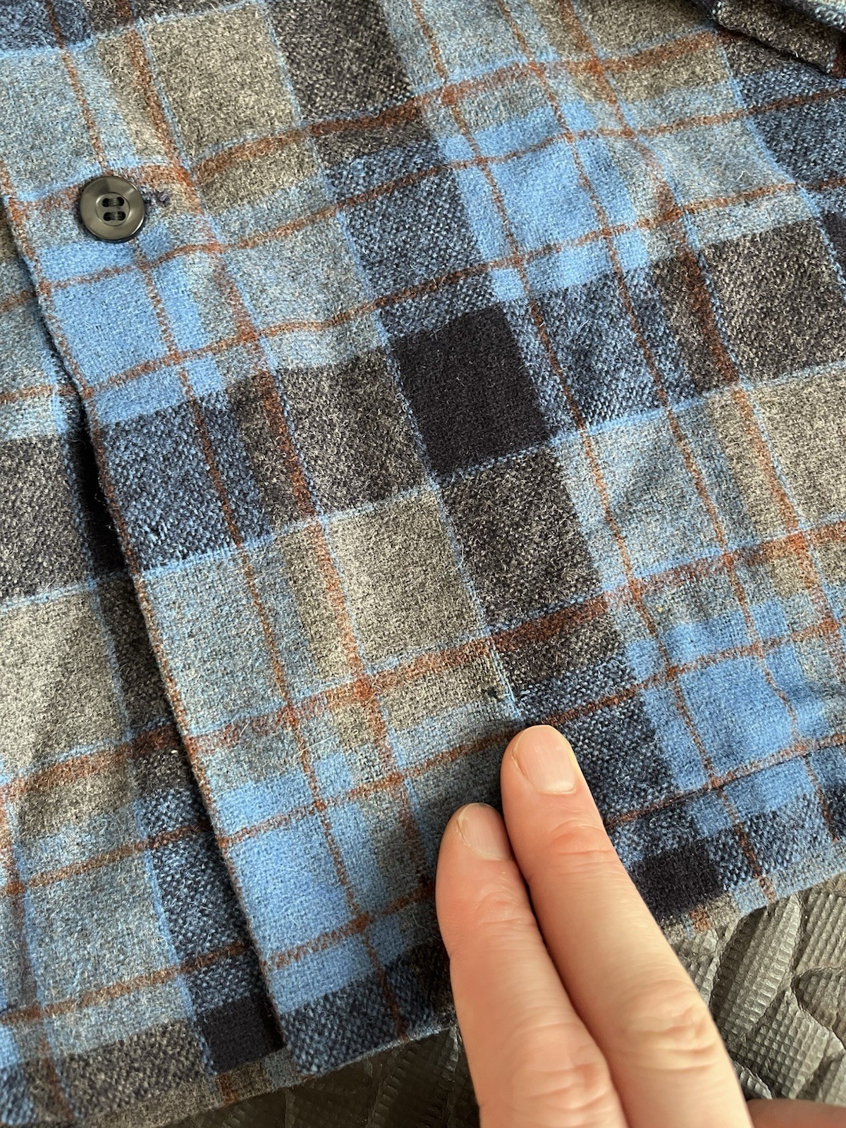 Vintage Pendleton 100% Virgin Wool Loop Collar Fl… - image 4