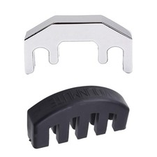 2er Pack &Uuml;bungsgeigenzubeh&ouml;r aus Silikonlegierung f&uuml;r Violine (1/2" und