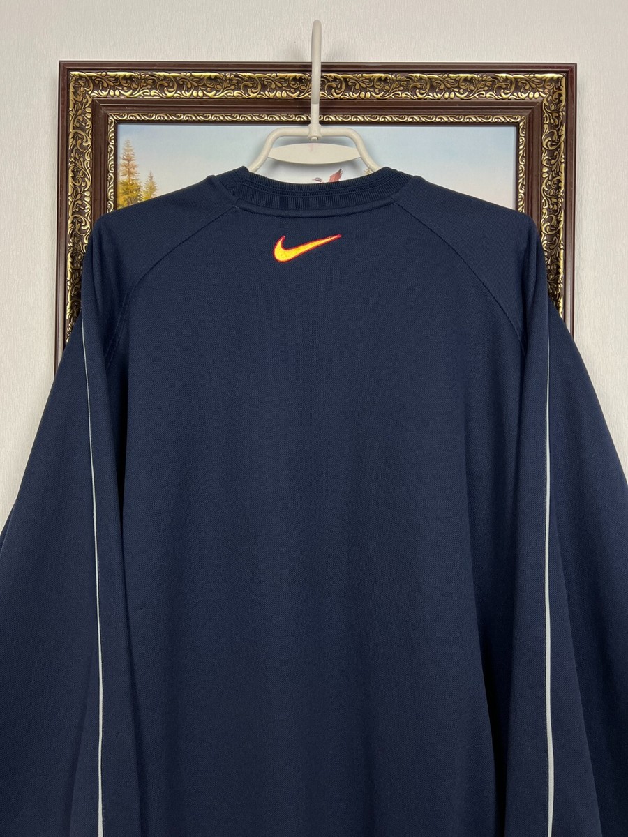 Vintage 90's Nike Fc Barcelona Football Sweatshirt Soccer
