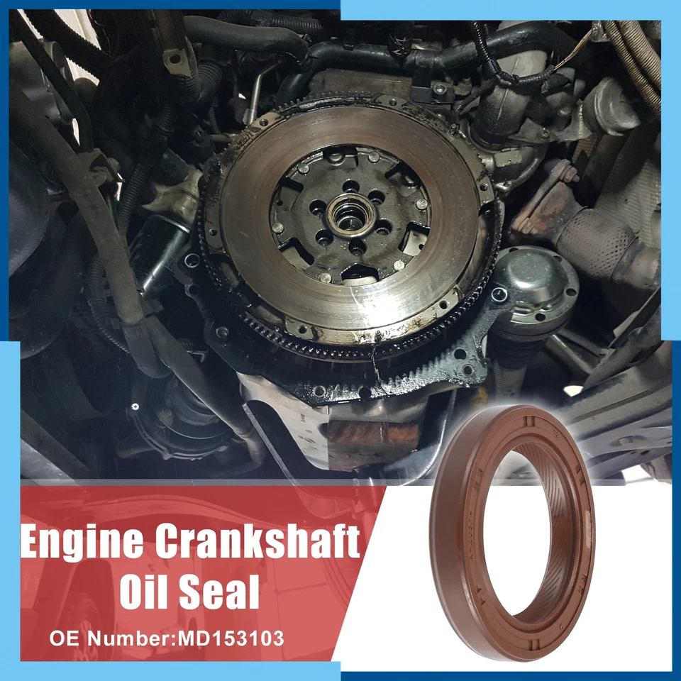 Paquete (2) Junta de sello de aceite del cigüeñal del motor para Mitsubishi Eclipse Foto 2 de 4