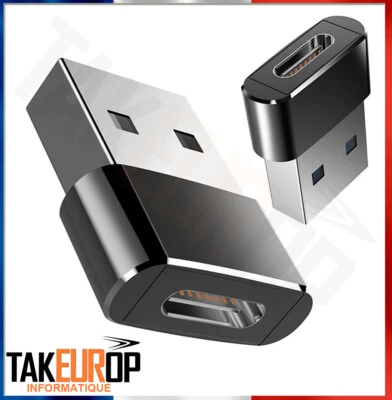 TAKEUROP USB 3.0 Femelle vers USB 3.1 Type C Mâle Convertisseur OTG Hôte Adaptateur Câble
