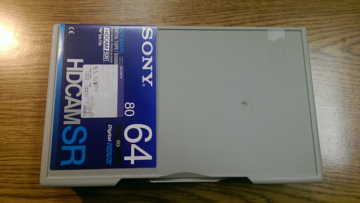 Sony BCT-64SRL HDCAM SR HD Videocassette Large VTR Tape | eBay