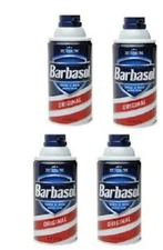 Barbasol Shaving Foam 10oz. Original Scent Lot of 4 Can Bottles Made in USA