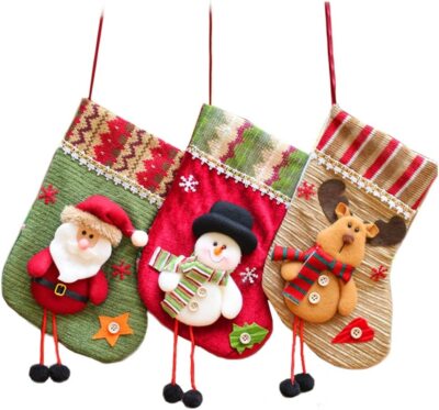 3xSet super süß Nikolausstrümpfe Nikolausstiefel zum aufhängen/befüllen Weihnach