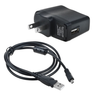 USB AC/DC Power Adapter Camera Battery Charger + PC Cord For Nikon Coolpix S6000