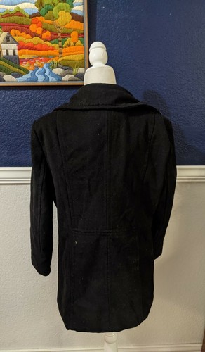 Alpine Swiss Mason Wool Blend Pea Coat Jacket Double Breasted Dress Coat Large L - Picture 6 of 8