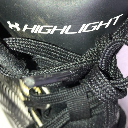 Under Armour Highlight Jugend Jungen Fußballschuhe 3Y schwarz weiß - Bild 4 von 8