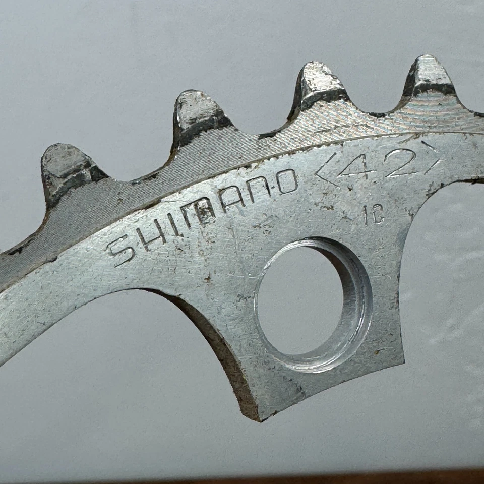 Vintage Shimano 42t Chainring 130 BCD Old School BMX Takagi Alloy 42 Tooth - Image 2 of 4