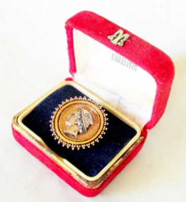 Épingle De Cravate Vintage Mercury By ART CO. For SWANK - Dorée, Plaquée Or, USA