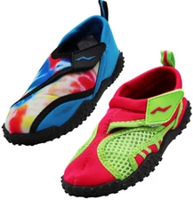 Norty Childrens Boys Girls Kids Beach Pool Slip On Aqua Sock Water Shoe