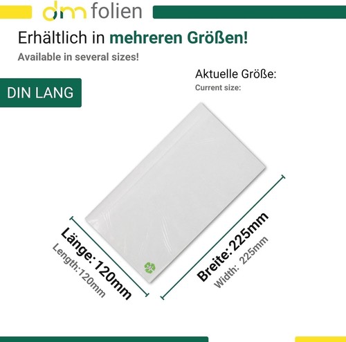 Delivery note pockets DIN long document pockets invoice bag C4 C5 C6 glassine - Picture 12 of 41