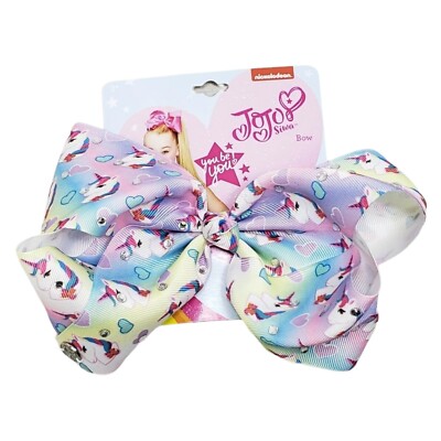 Girl Hair Bows Clips JoJo Siwa Bow Collection Rainbow Pastel