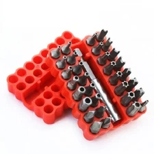 Security Tamper Proof Bit Set 33pc Torq Torx Hex Star Spanner Tri Wing 