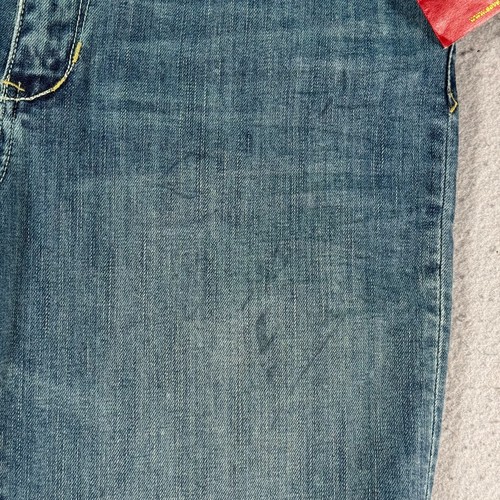 Seven7 Straight Leg Jeans Womens 10 Blue Medium Wash Comfort Heavyweight Stitch - Picture 10 of 16
