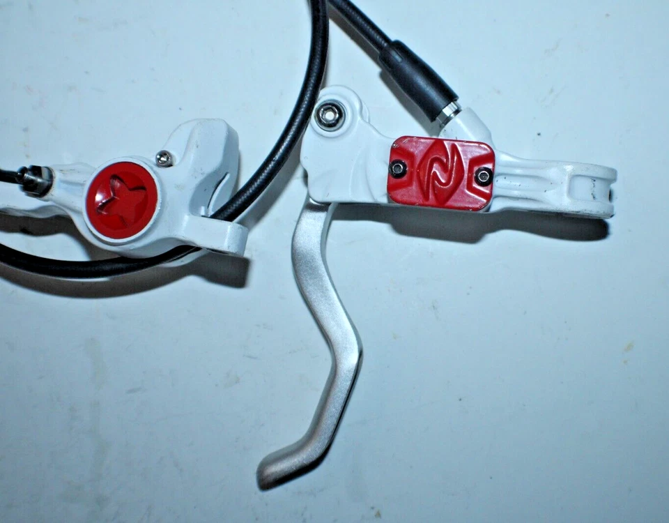 Pinza de freno de disco hidráulica Zoom delantera blanca 74 mm montaje en poste MTB remitente de EE. UU. :) Foto 3 de 4