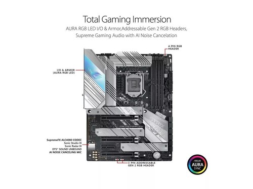 ASUS ROG Strix Z590-A Gaming WiFi LGA 1200 (Intel 11th/10th Gen) ATX Motherboard - Bild 5 von 8