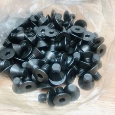 BOX OF 100 FLAT SOCKET CAP SCREW 5/16"-18 X 1/2 ALLOY THERMAL BLACK