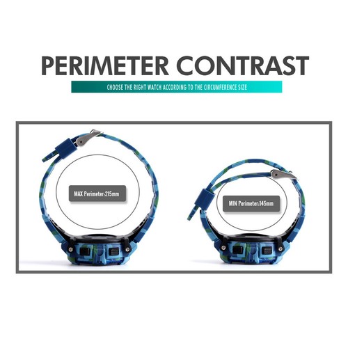 SKMEI Men Sport Digital LED Watches Camouflage Bracelet Wristwatch Boys Watch - Picture 9 of 12