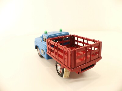 Camionnette Ford 1956 Marusan Bulldog - Jouet à Friction Tôle - Japon Vintage 21 Cm - Bleu