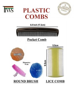 Gents Pocket Comb Lice Comb Round Scalp Head Care Clean Massage