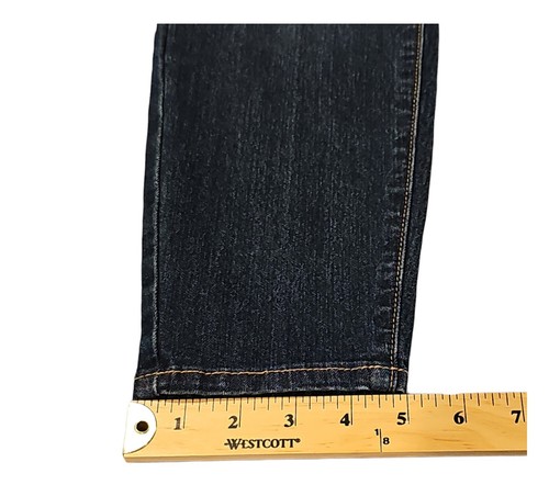 Gemma Rae Jeggings Damen 11/32 zweifarbig blau hoher Bund klassische Stretch Hose - Bild 11 von 11