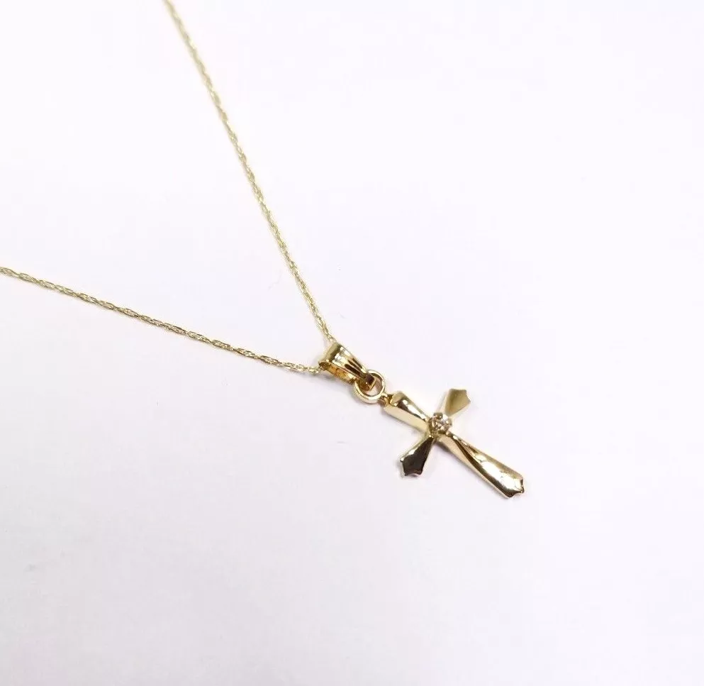 Children's 14k 2024 cross necklace